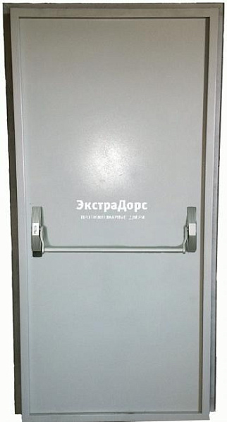 Входная противопожарная дверь металлическая утепленная металлическая глухая белая с антипаникой в Одинцово  купить